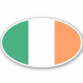Sticker Drapeau irlandais ovale (Devant)