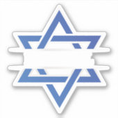 Sticker Drapeau Israël Star De David (Devant)