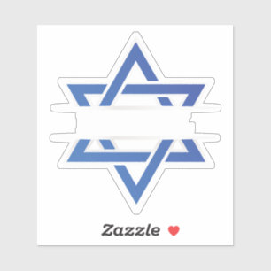 Sticker Drapeau Israël Star De David