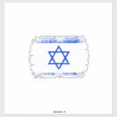 Sticker Drapeau israélien (Feuille)