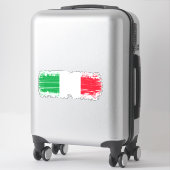 Sticker Drapeau italien (Sur valise)