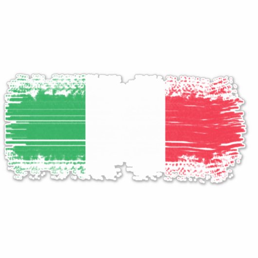 Sticker Drapeau italien (Devant)