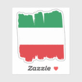 Sticker Drapeau italien Italie (Feuille)