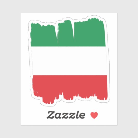Sticker Drapeau italien Italie (Feuille)