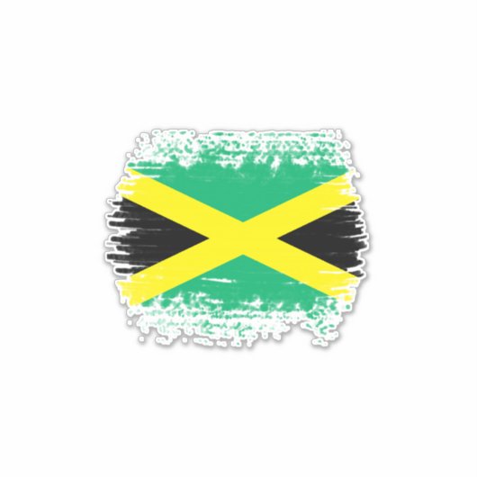 Sticker Drapeau jamaïcain (Devant)
