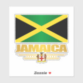 Sticker Drapeau Jamaïque (Feuille)