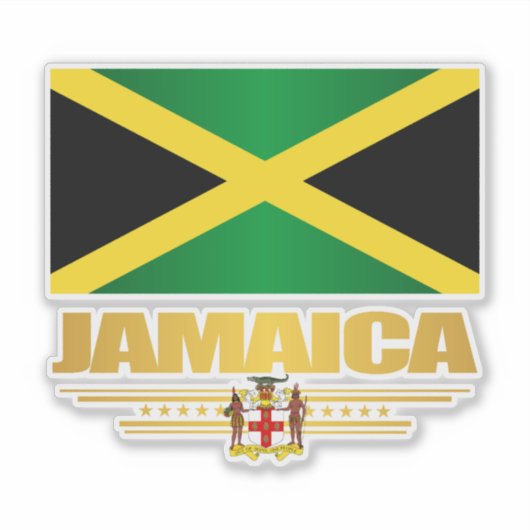 Sticker Drapeau Jamaïque (Devant)