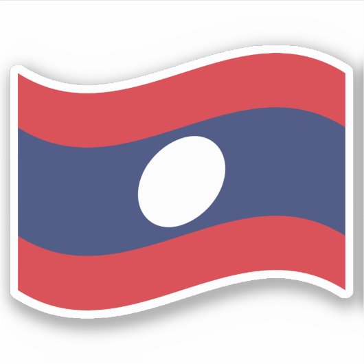 Sticker Drapeau Laos (Devant)