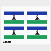 Sticker Drapeau Lesotho (Feuille)