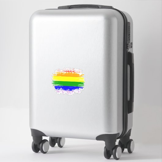 Sticker Drapeau LGBT (Sur valise)