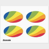 Sticker Drapeau Lingua Franca Nova (Feuille)