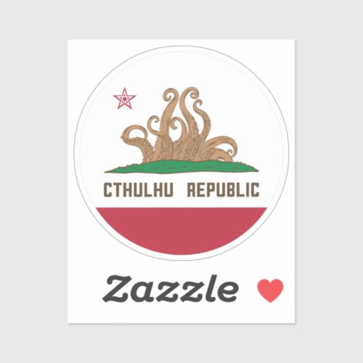 Sticker Drapeau Lovecraft (Feuille)