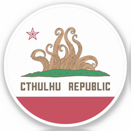 Sticker Drapeau Lovecraft (Recto)