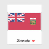 Sticker Drapeau Manitoba (Feuille)