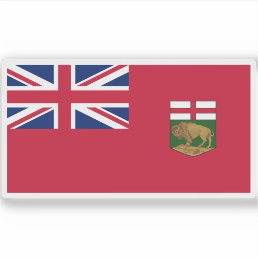 Sticker Drapeau Manitoba (Devant)