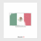 Sticker Drapeau mexicain (Feuille)