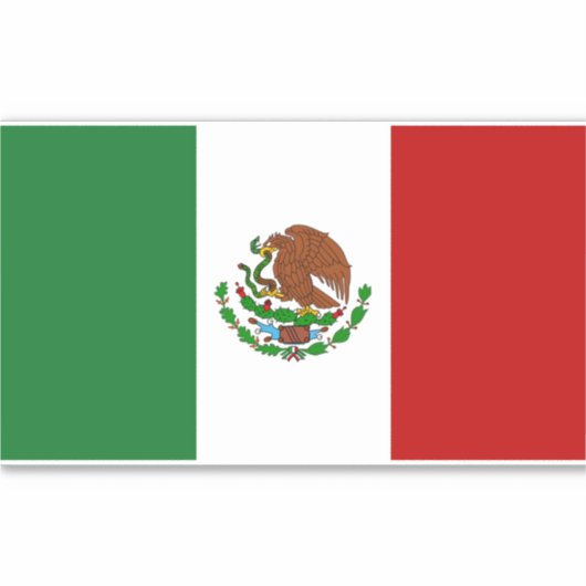 Sticker Drapeau mexicain (Devant)
