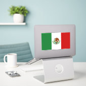 Sticker Drapeau mexicain (Ordinateur portable sur le bureau)