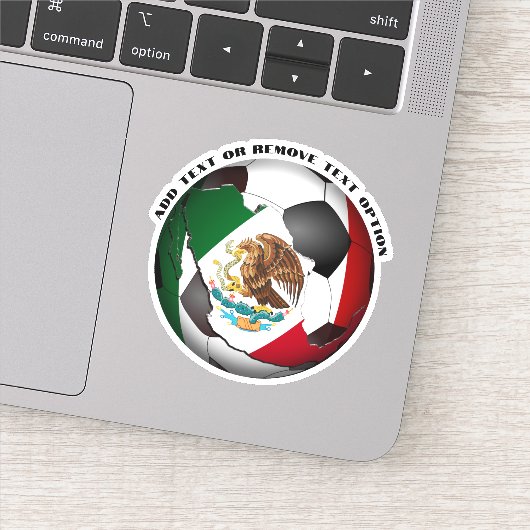 Sticker Drapeau mexicain balle de football (Détail)