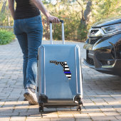 Sticker Drapeau mince de la ligne bleue Floride (Valise Insitu)