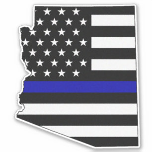 Sticker Drapeau mince en Arizona