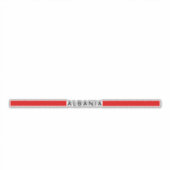 Sticker Drapeau minimaliste albanais (Devant)
