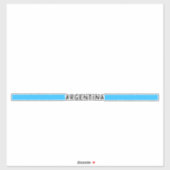Sticker Drapeau minimaliste argentin (Feuille)