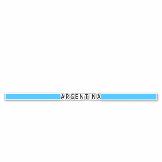 Sticker Drapeau minimaliste argentin (Devant)
