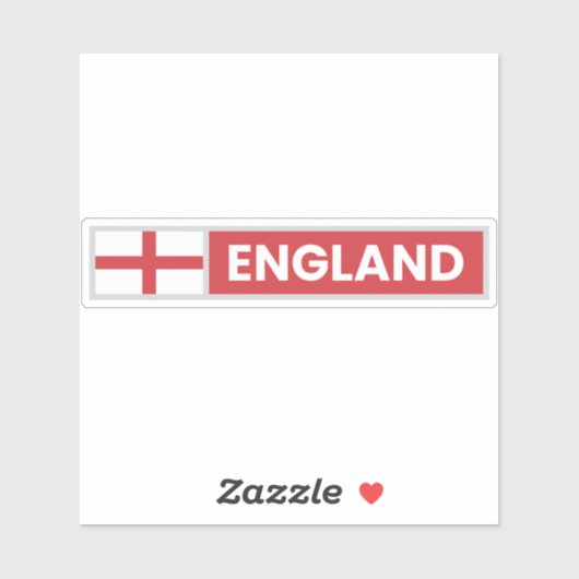 Sticker Drapeau national d'Angleterre (Feuille)