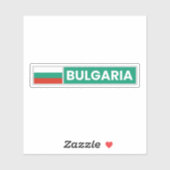 Sticker Drapeau national de Bulgarie (Feuille)