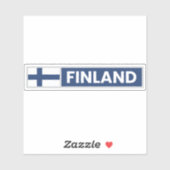 Sticker Drapeau national de la Finlande (Feuille)