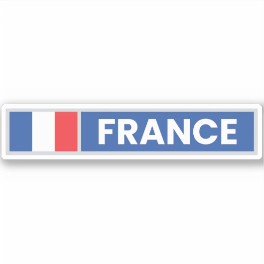 Sticker Drapeau National de la France (Devant)