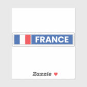 Sticker Drapeau National de la France (Feuille)
