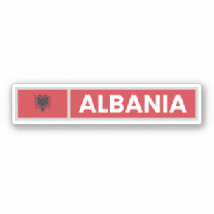 Sticker Drapeau national de l'Albanie