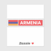 Sticker Drapeau national de l'Arménie (Feuille)