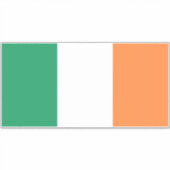 Sticker Drapeau national de l'Irlande, Norme irlandaise, B (Devant)