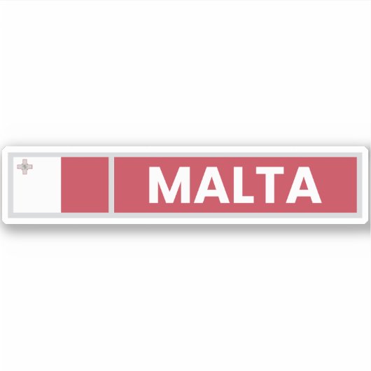Sticker Drapeau national de Malte (Devant)