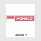 Sticker Drapeau national de Monaco (Feuille)
