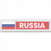 Sticker Drapeau national de Russie (Devant)