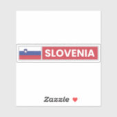 Sticker Drapeau national de Slovénie (Feuille)
