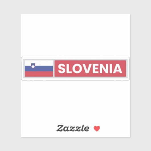 Sticker Drapeau national de Slovénie (Feuille)