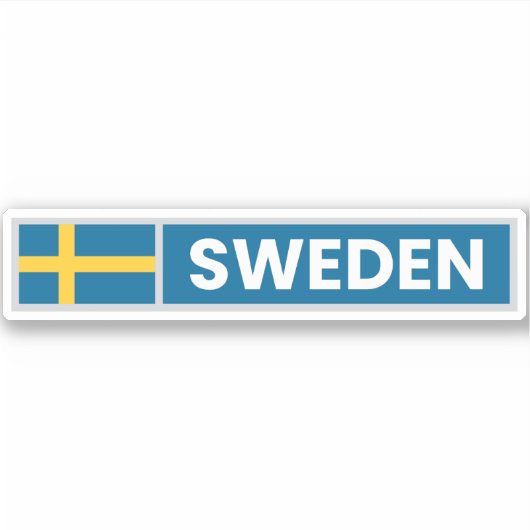 Sticker Drapeau national de Suède (Devant)