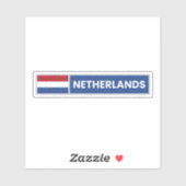 Sticker Drapeau national des Pays-Bas (Feuille)