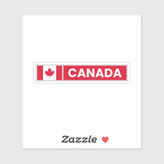Sticker drapeau national du Canada (Feuille)