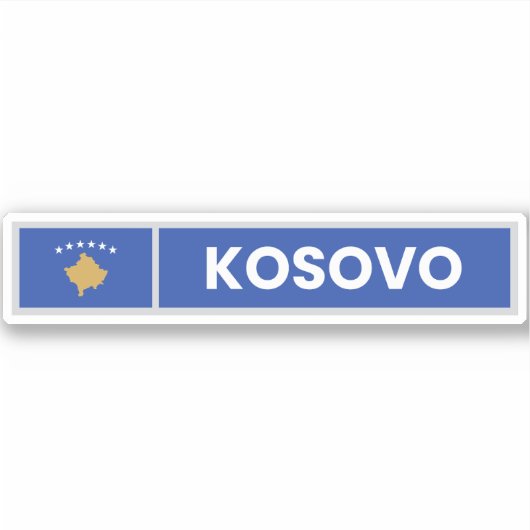 Sticker Drapeau national du Kosovo (Devant)