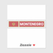 Sticker Drapeau national du Monténégro (Feuille)