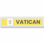 Sticker Drapeau national du Vatican (Devant)