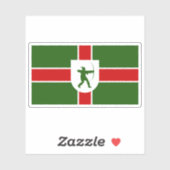 Sticker Drapeau non officiel du comté de Nottinghamshire,  (Feuille)