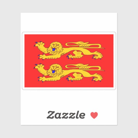 Sticker Drapeau Normande (Feuille)