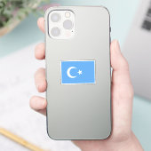 Sticker Drapeau ouïghour/Turkestan oriental (Téléphone)